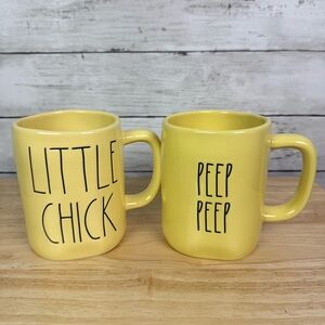 Rae Dunn Set of 2 Easter Mugs Yellow